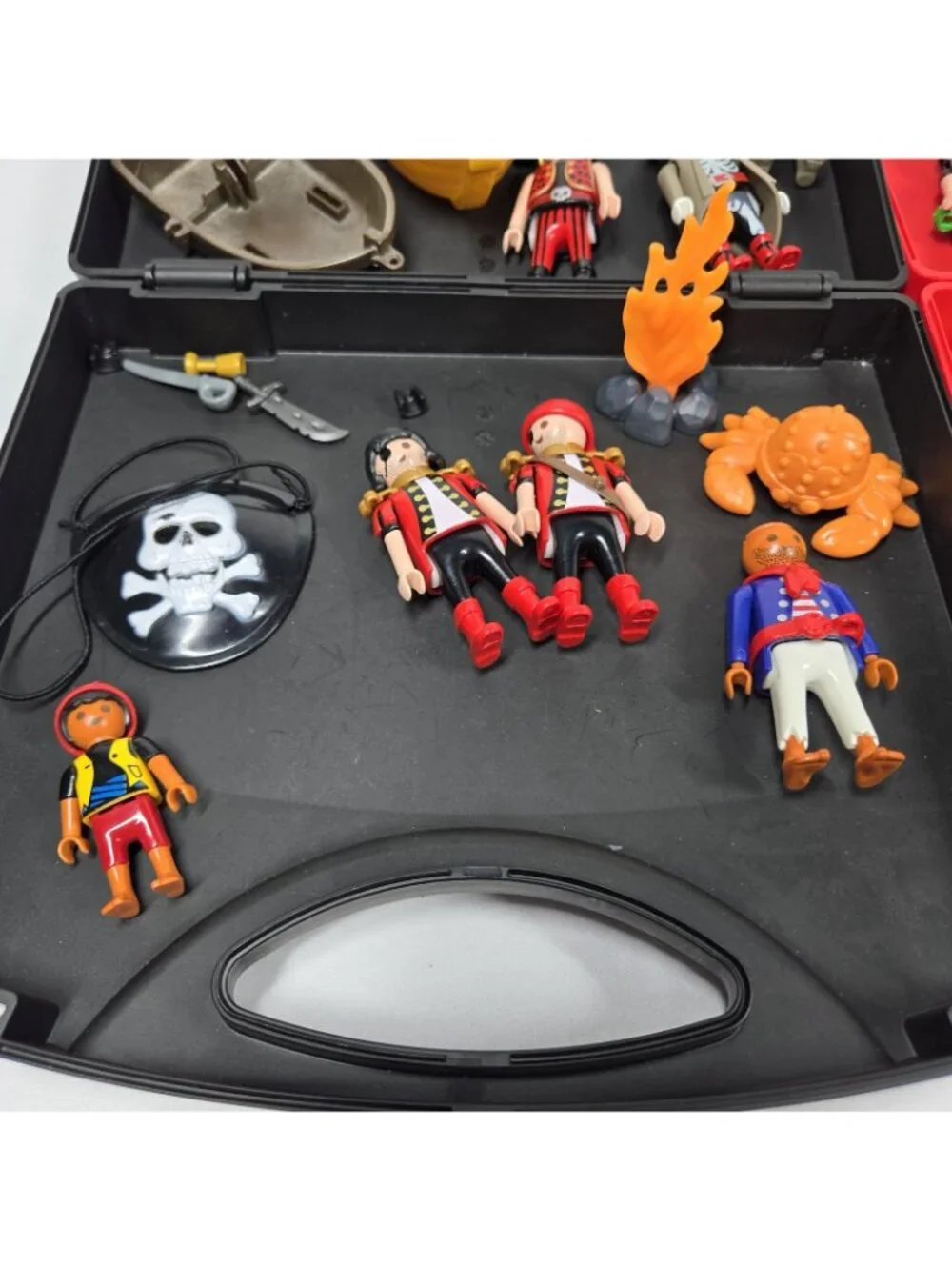 Playmobil Lot Carry Case, Pirates, Christmas, First Responder Alligator, Raft